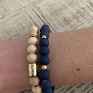 Natural Wood Beaded Bracelet